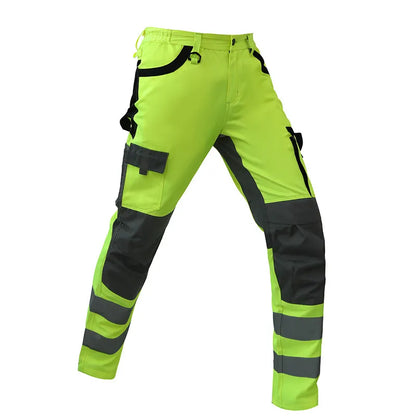 Reflective Suits for Work in Winter 3 in 1 Hi Vis Workwear Waterproof Jacket with Linner and Working Pants Men Reflective Set